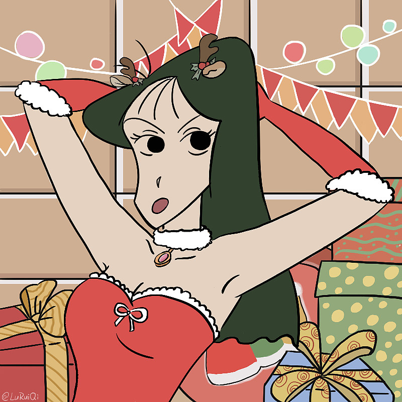 蜡笔小新松坂梅圣诞头像