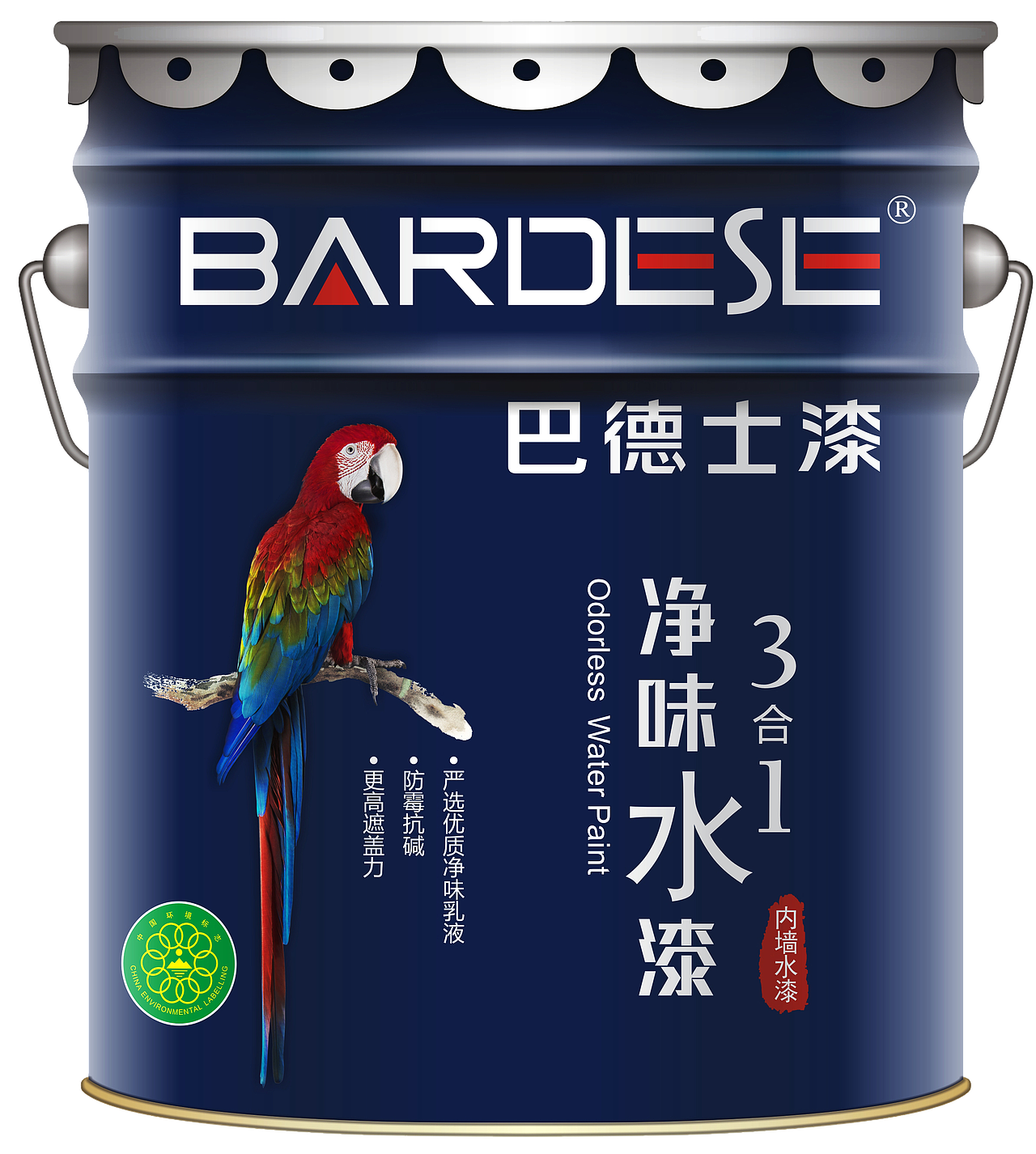 巴德士15l净味水漆3合1