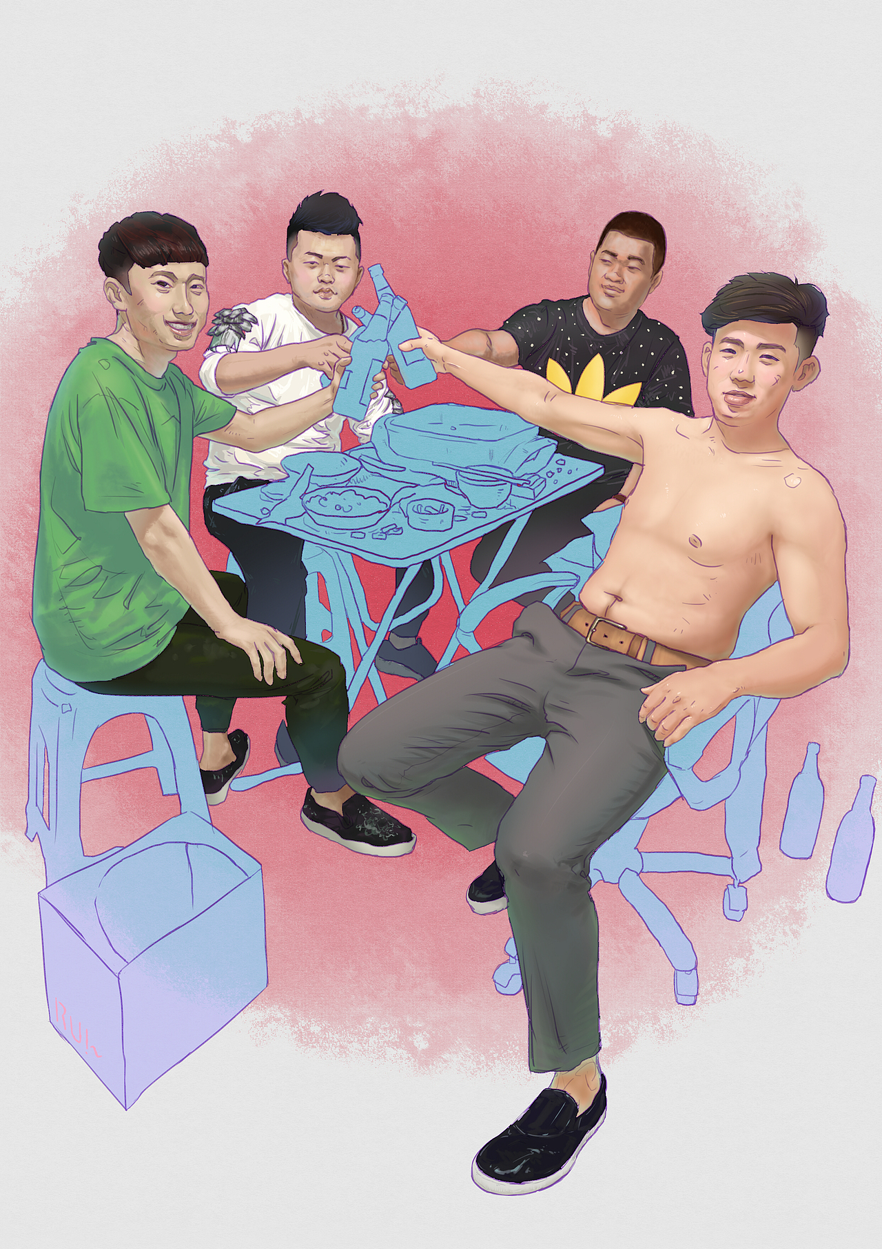 我生活的一小部分~（图ZMzYyNjA2MDA=） - 商业插画 - 站酷设计师淡水手绘原创素材 - 站酷ZCOOL