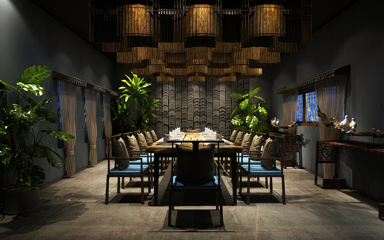 上海花园餐厅设计|摄影|环境/建筑|金螳螂未来 - 原创作品 - 站酷 (ZCOOL)