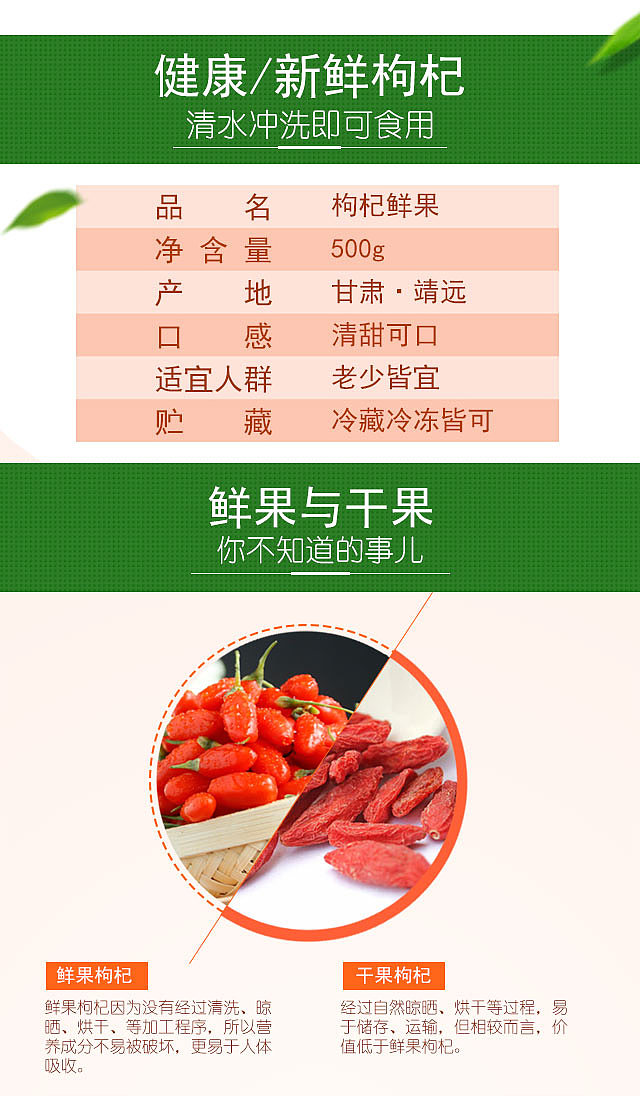 鲜果枸杞详情页