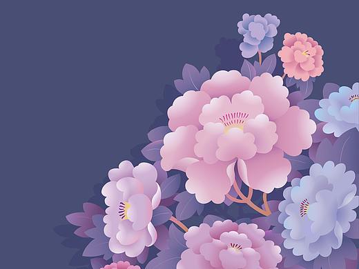 牡丹（个人主页-ZMjU1NzA4ODg=） - 商业插画 - 站酷设计师小甜贱原创素材 - 站酷ZCOOL