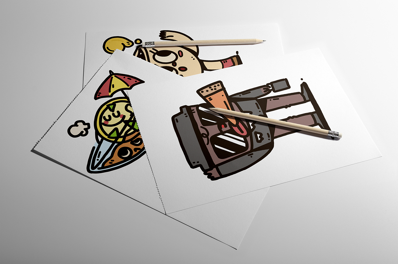 饮料主题小贴画