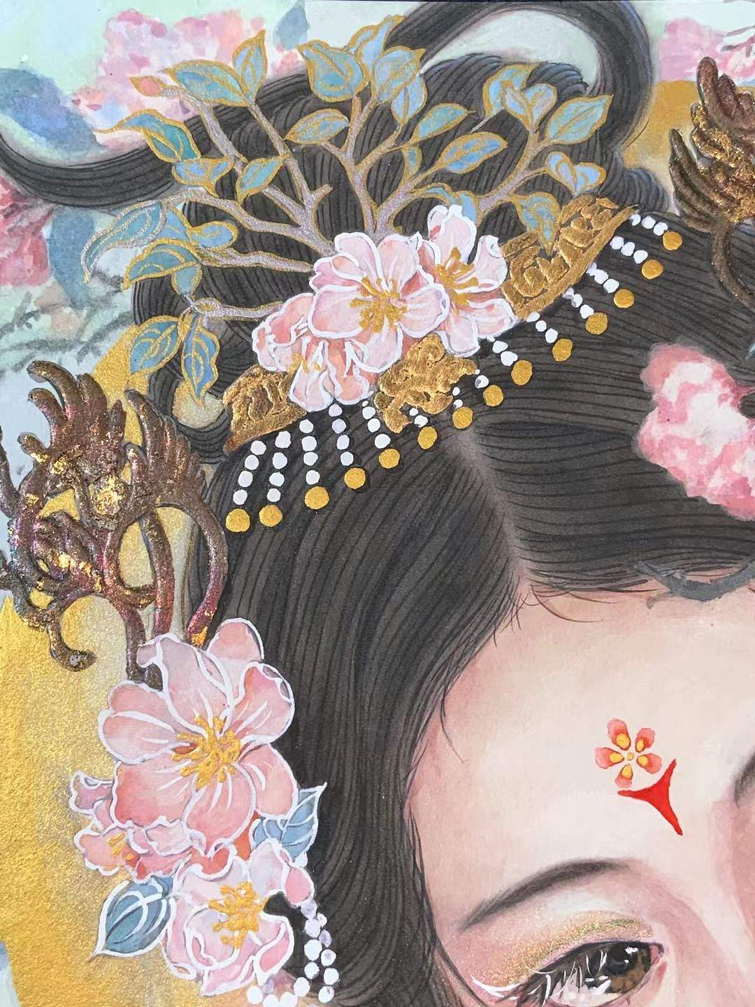 《海棠·花神》—秦若兰～（图ZMzQ4ODY2NzA4） - 艺术插画 - 站酷设计师達人原创素材 - 站酷ZCOOL