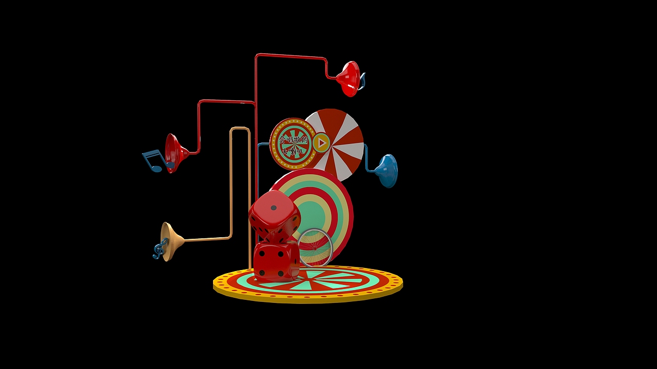 马戏团主题美陈（图ZMjY3MTI5MTky） - 建筑/空间 - 站酷设计师BRINGbring原创素材 - 站酷ZCOOL