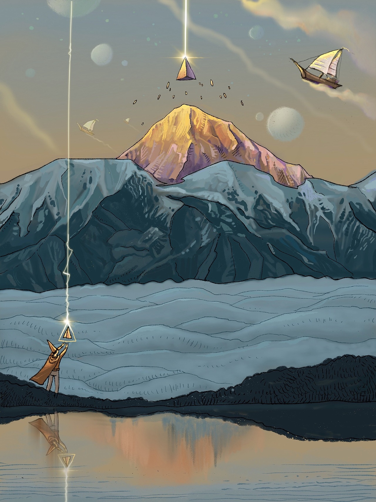 莫比斯的崇拜者|插画|创作习作|右手茧厚_原创作品-站酷(zcool)