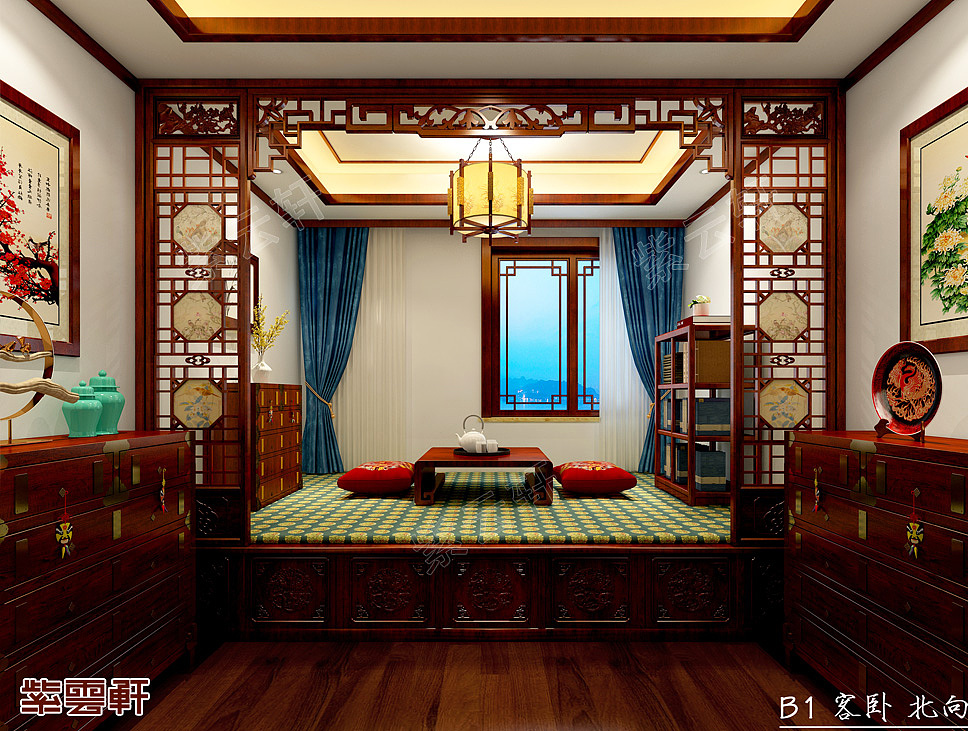 固安平层中式装修设计 精品居室安乐生活（图ZMjU0NjM2NTg4） - 家装设计 - 站酷设计师紫云轩中式原创素材 - 站酷ZCOOL