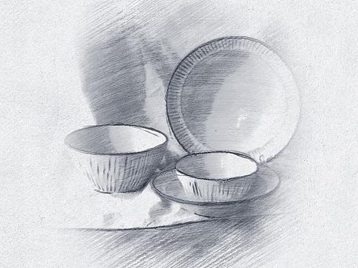 主图视频 | 素描系列餐具