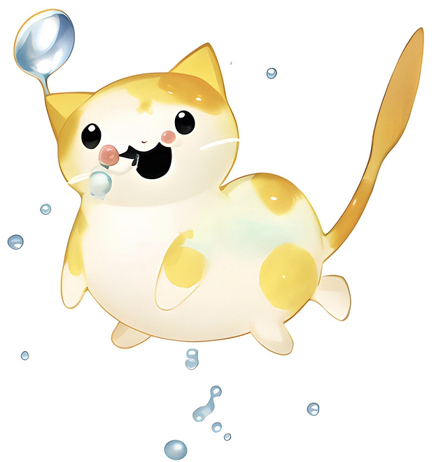 卡通气泡猫