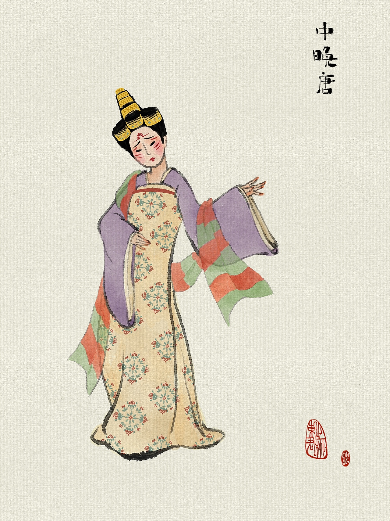 古风 国画人物 装束复原 -汉民族历朝代服饰（图ZMjU2NzM1MTQ0） - 商业插画 - 站酷设计师东君之桃原创素材 - 站酷ZCOOL