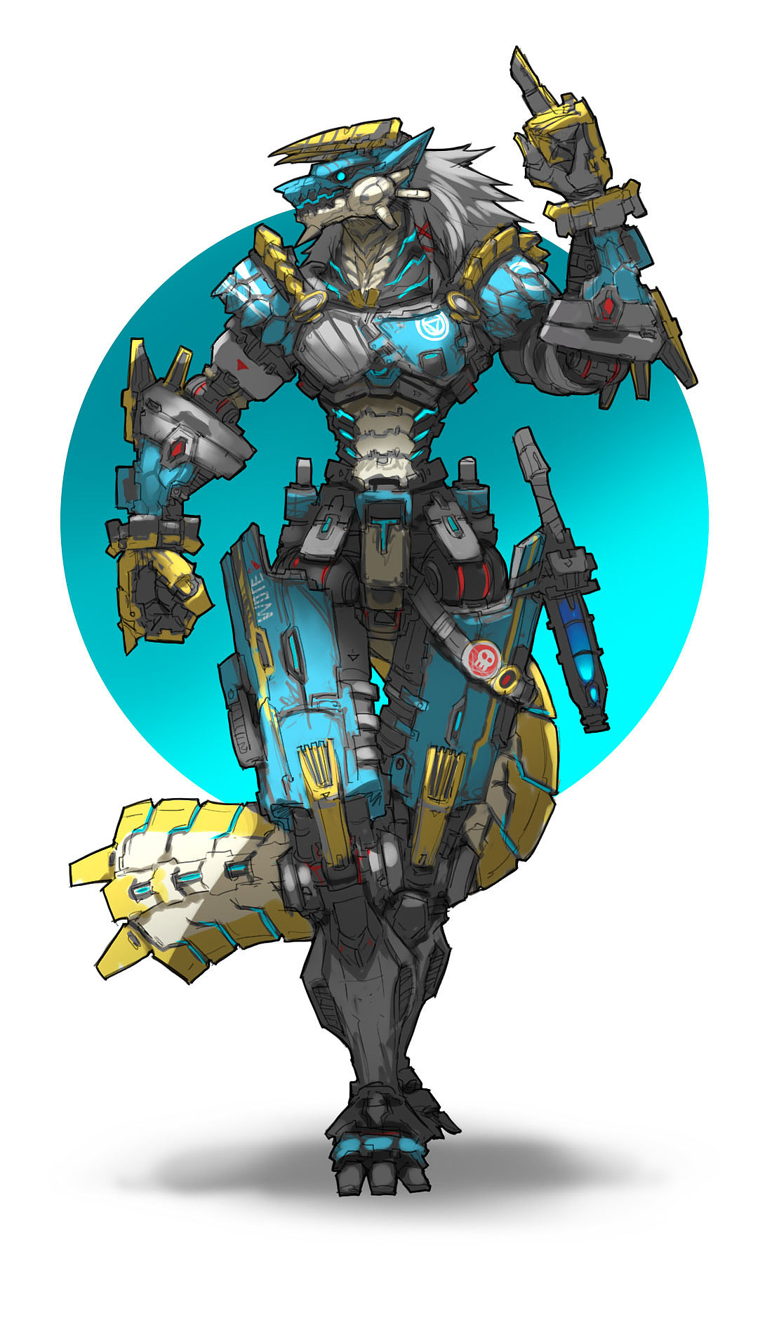 7月机械角色涂鸦小作