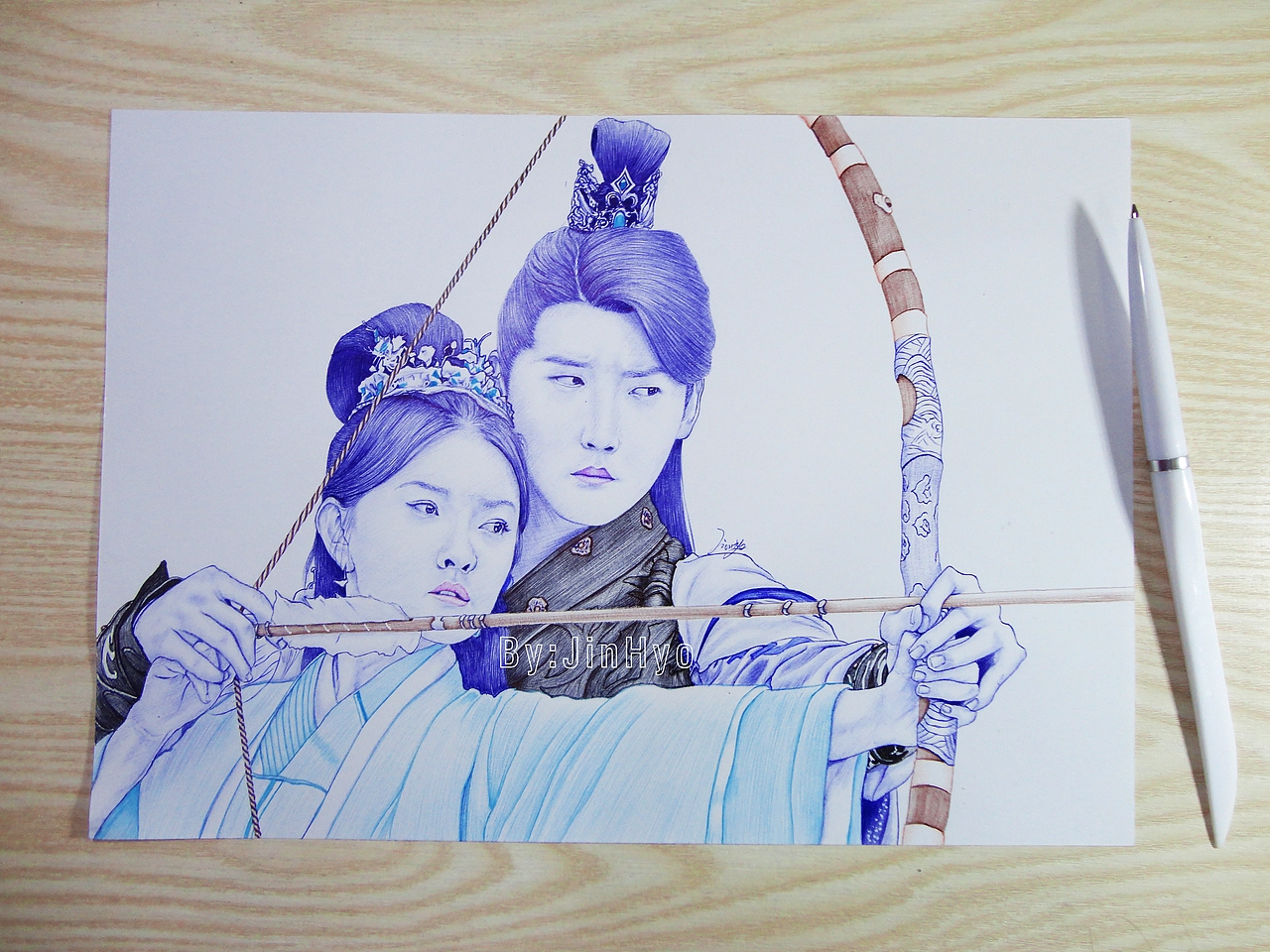 手绘《双世宠妃2》梁洁邢昭林