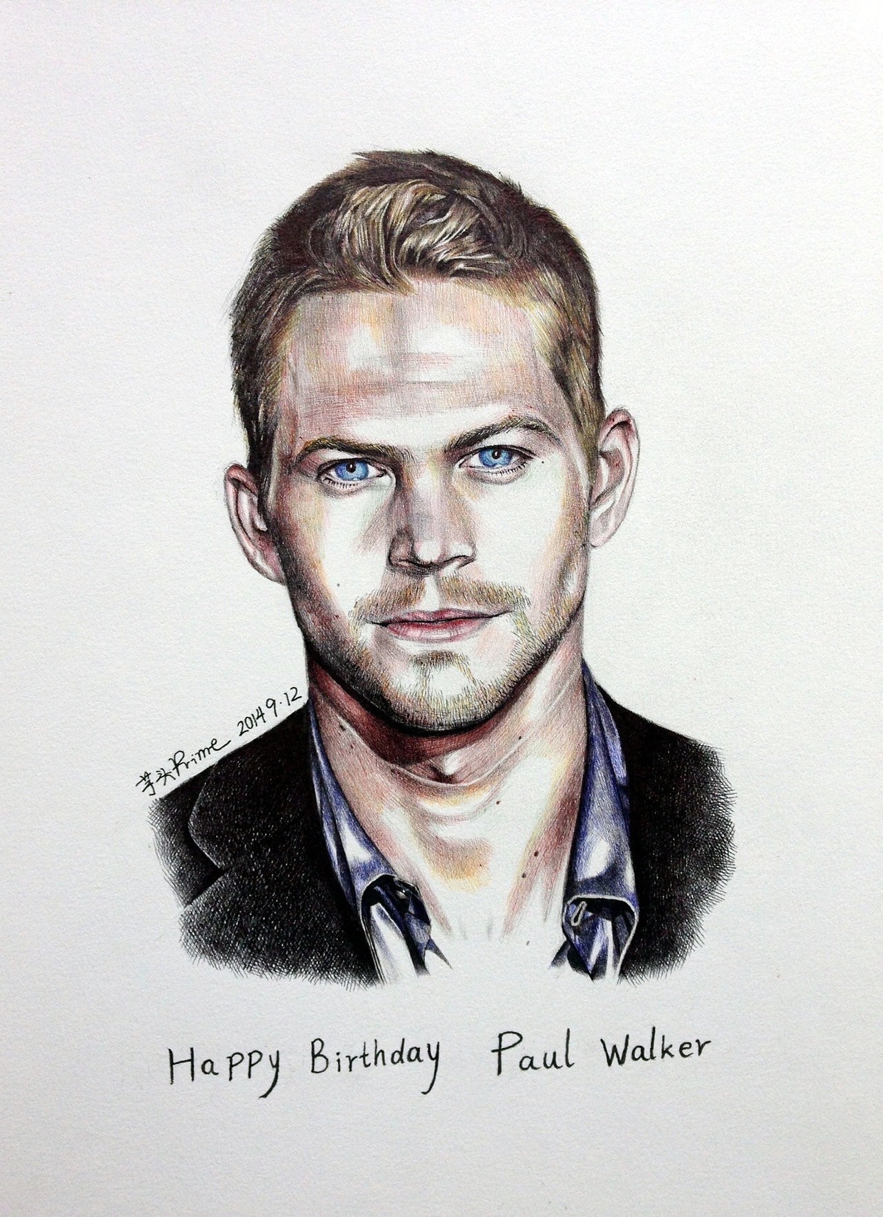 圆珠笔手绘保罗沃克（图ZMTU0MjEyMzk2） - 绘画 - 站酷设计师芋头Prime原创素材 - 站酷ZCOOL