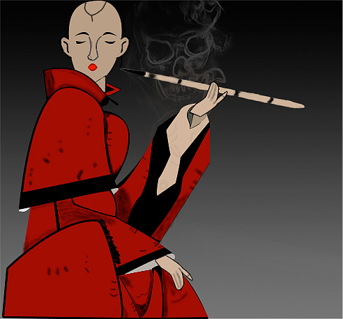 《红尘》（图ZMTY3NDUxOTY0） - 新锐潮流插画 - 站酷设计师倾杯浊酒原创素材 - 站酷ZCOOL