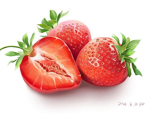 草莓板绘练习
