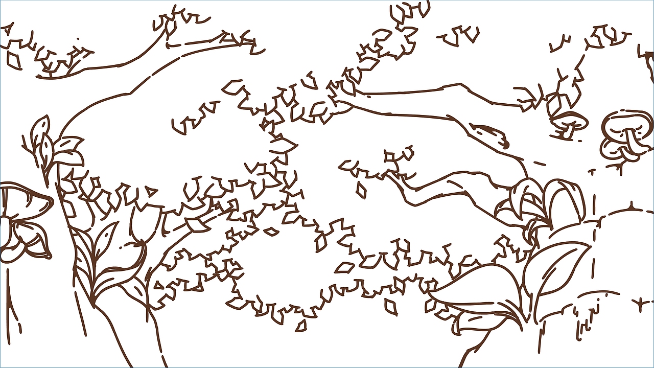 场景设计。小城。