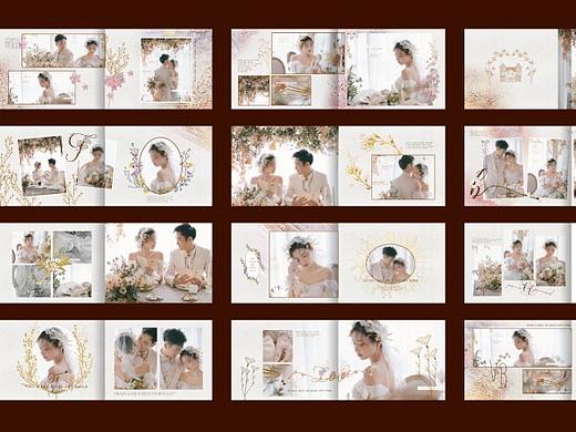 婚纱照相册模板 ps分层文件