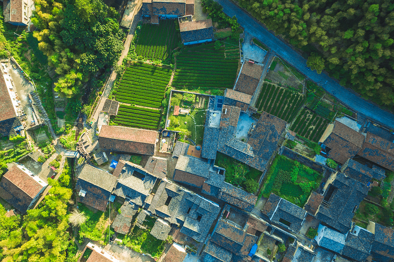 浙江遂昌梯田航拍风光摄影