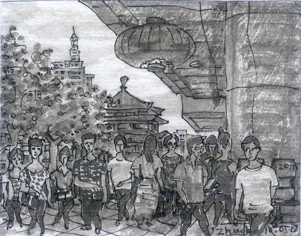 城市脉搏——从韦曲到张家堡(9)(图ZODk0MTUwMjg=) - 绘画 - 站酷设计师东征蚁原创素材 - 站酷ZCOOL