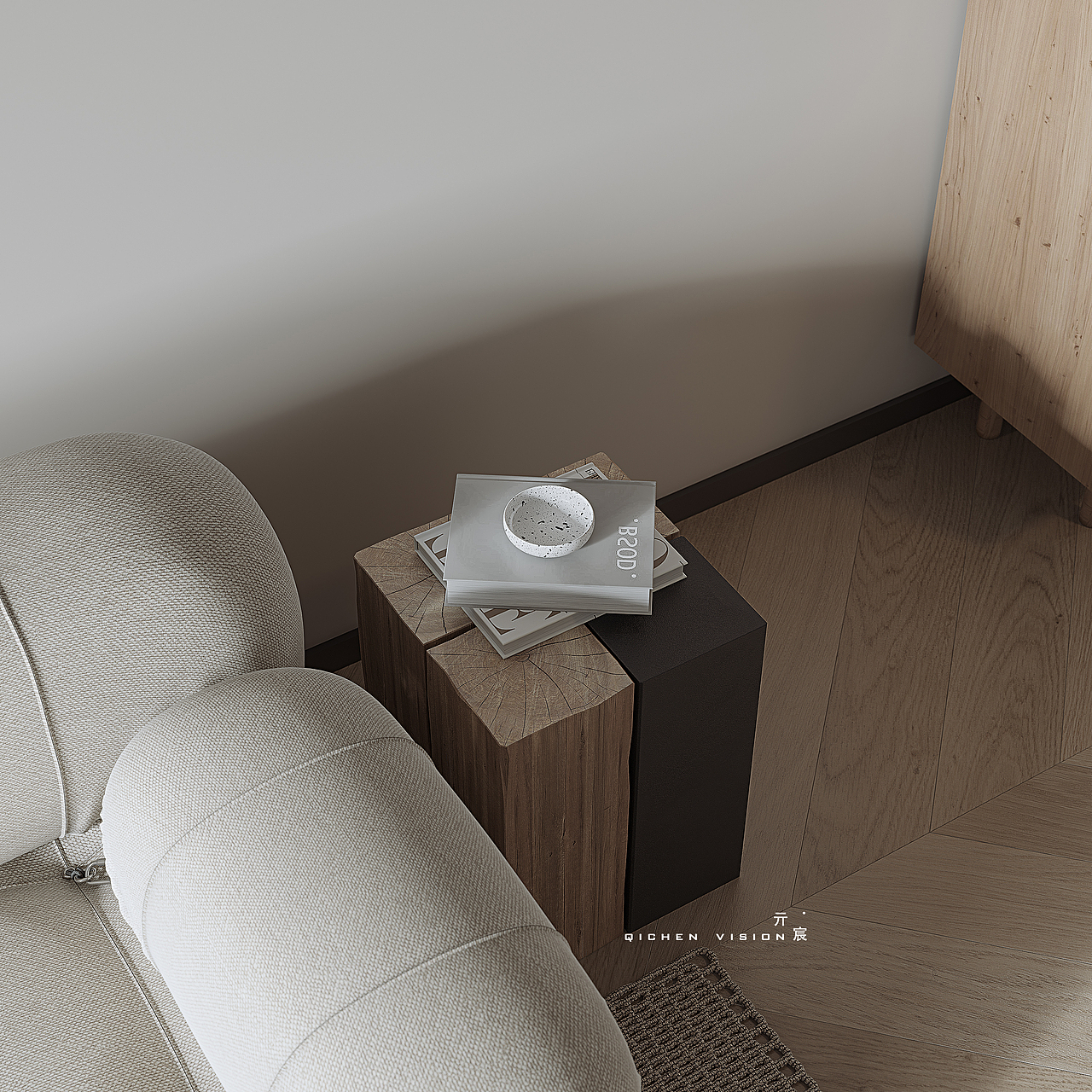 现代北欧-暖色治愈系小屋