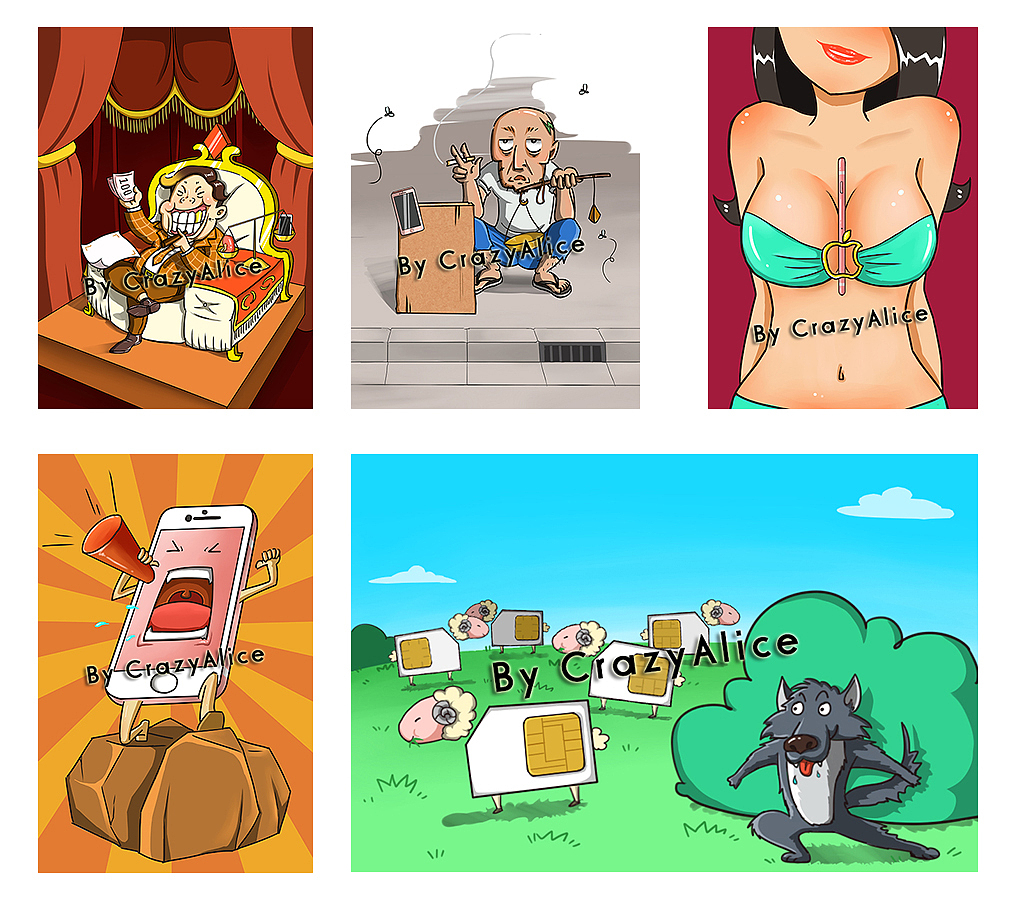 一些商业海报插图(已商用)