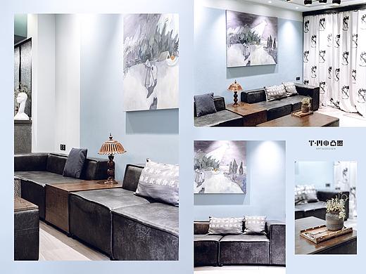 「云镜」256m²住宅设计·由公至私 以色为界 | 空间设计（个人主页-ZNDY0NTc0MzY=） - 家装设计 - 站酷设计师凸墨文化空间设计原创素材 - 站酷ZCOOL