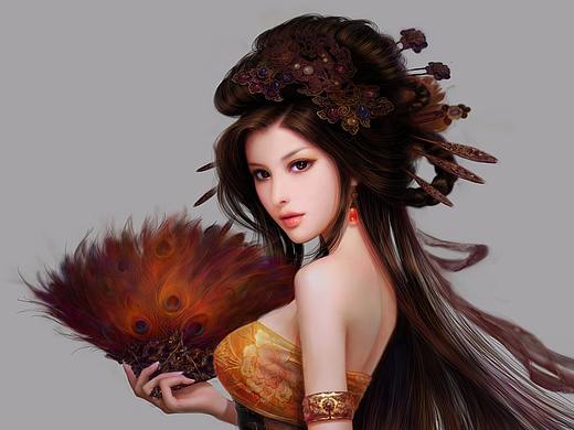美女宣传画