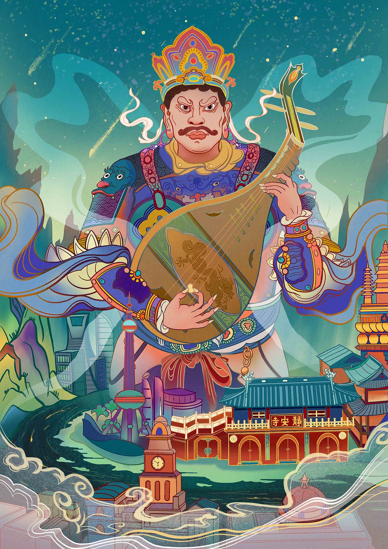 《二十诸天之四大天王》