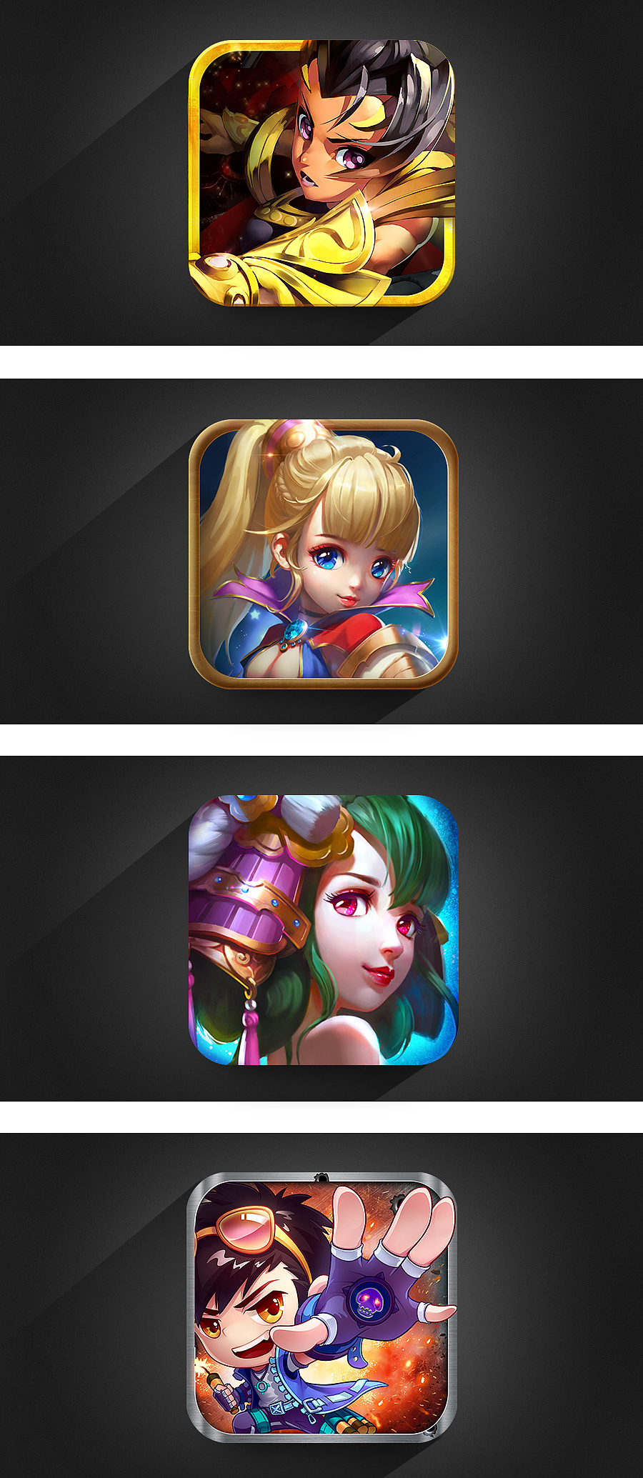 手游的icon,最终的效果会受到原画素材很大的影响~广州|设计爱好者fyp