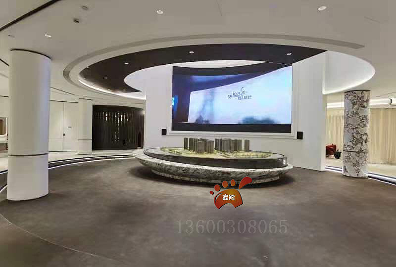 售楼部不锈钢沙盘 房地产不锈钢销控台效果展示