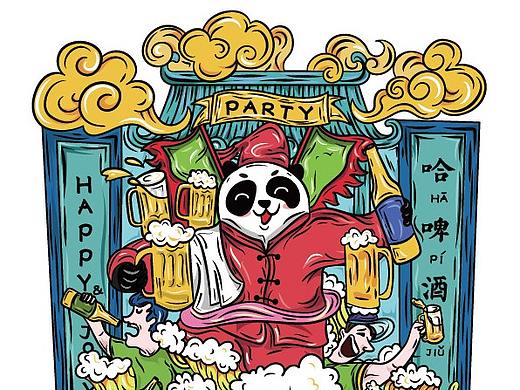 “啤酒”“崂山”青岛文创T恤