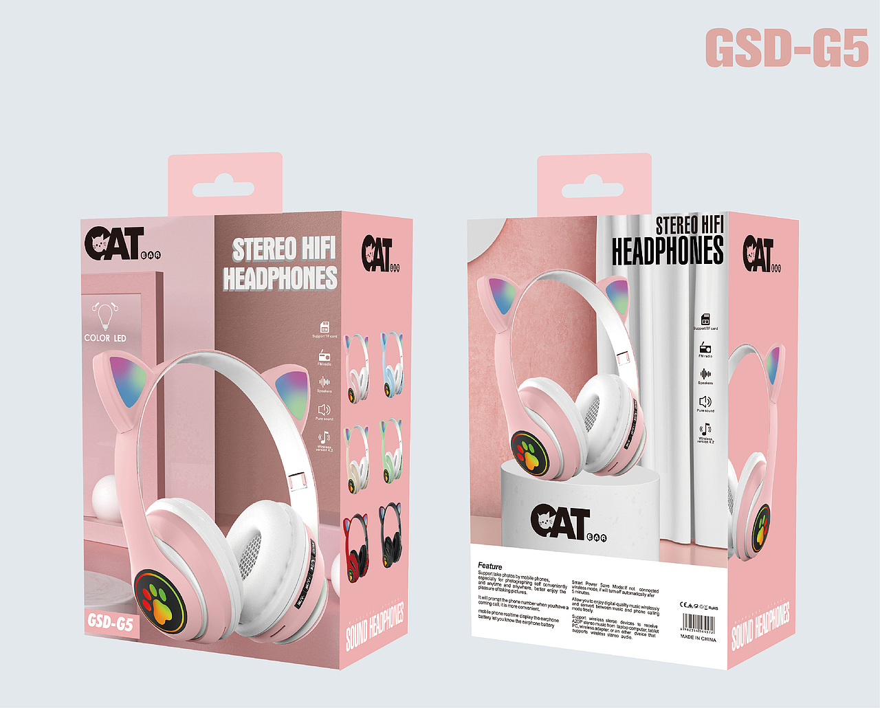 GSD-G5 猫儿耳机包装设计（图ZMjcxODExMzI4） - 包装 - 站酷设计师新视觉包装原创素材 - 站酷ZCOOL