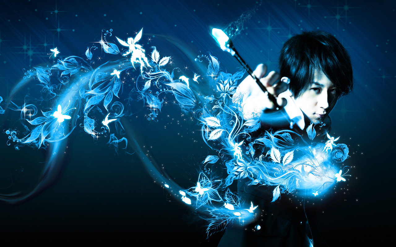 这张壁纸的感觉来自一张cd盘面设计.