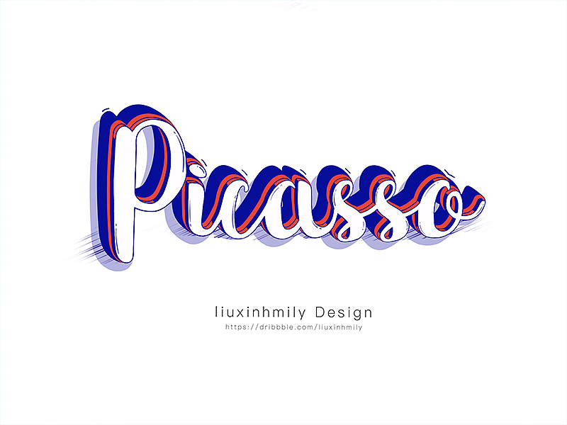 原创作品：Draw by Ipad Pro－微信互动画名字（二）（图ZNjc4MzI0MzY=） - 字体/字形 - 站酷设计师liuxinhmily原创素材 - 站酷ZCOOL