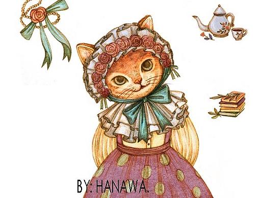 复古彩铅猫猫
