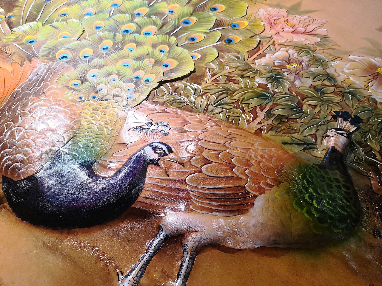 皮雕装饰画~~孟璐璐皮雕工作室出品