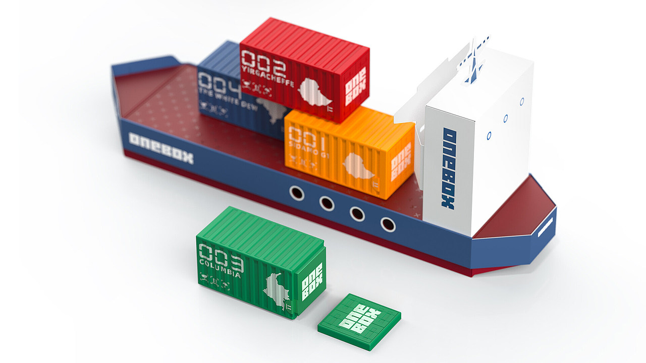 Onebox X 洛可可 | 集装箱冻干粉咖啡