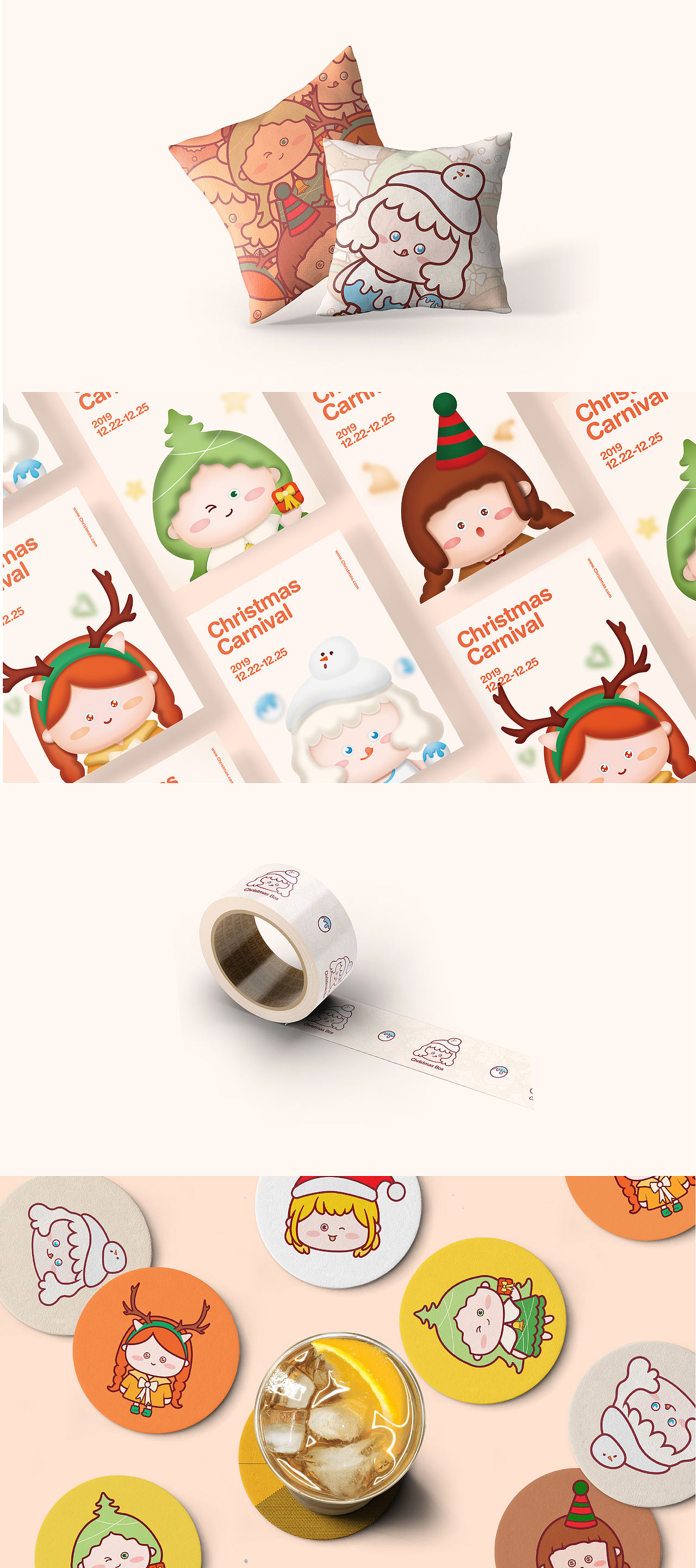 圣诞卡通形象（图ZMTg4OTI4NDEy） - IP形象 - 站酷设计师花涂椰原创素材 - 站酷ZCOOL