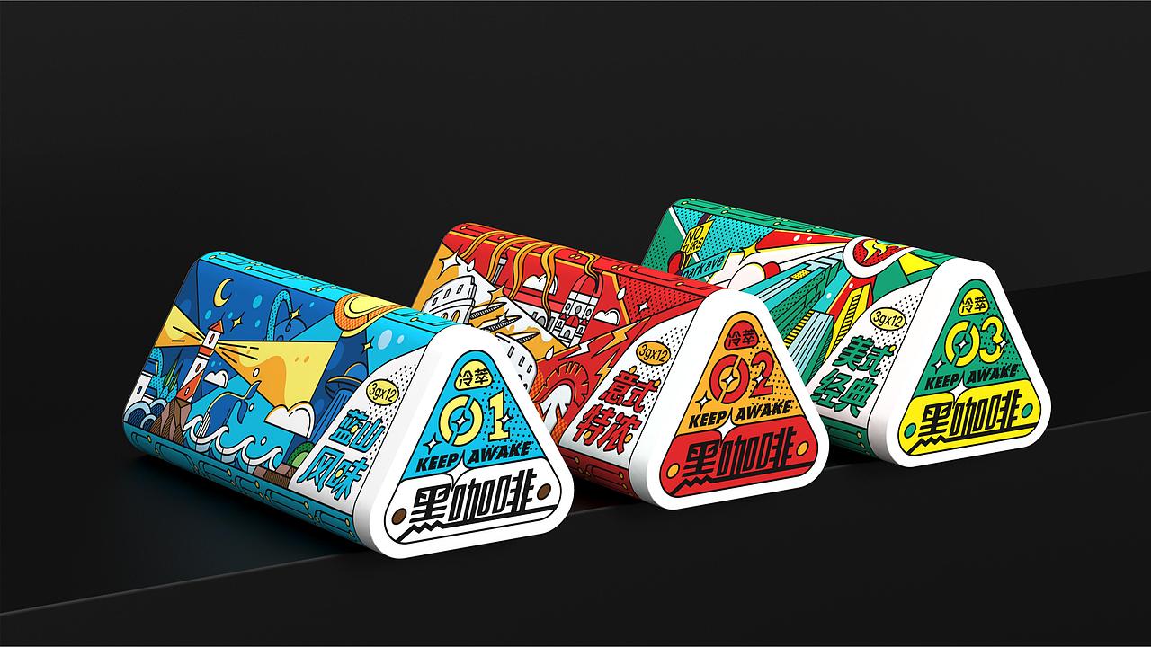 冷萃黑咖啡 包装设计