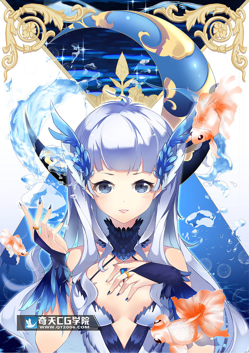 动漫漫画日漫少女 动漫 单幅漫画 奇天cg学院 原创作品 站酷 Zcool