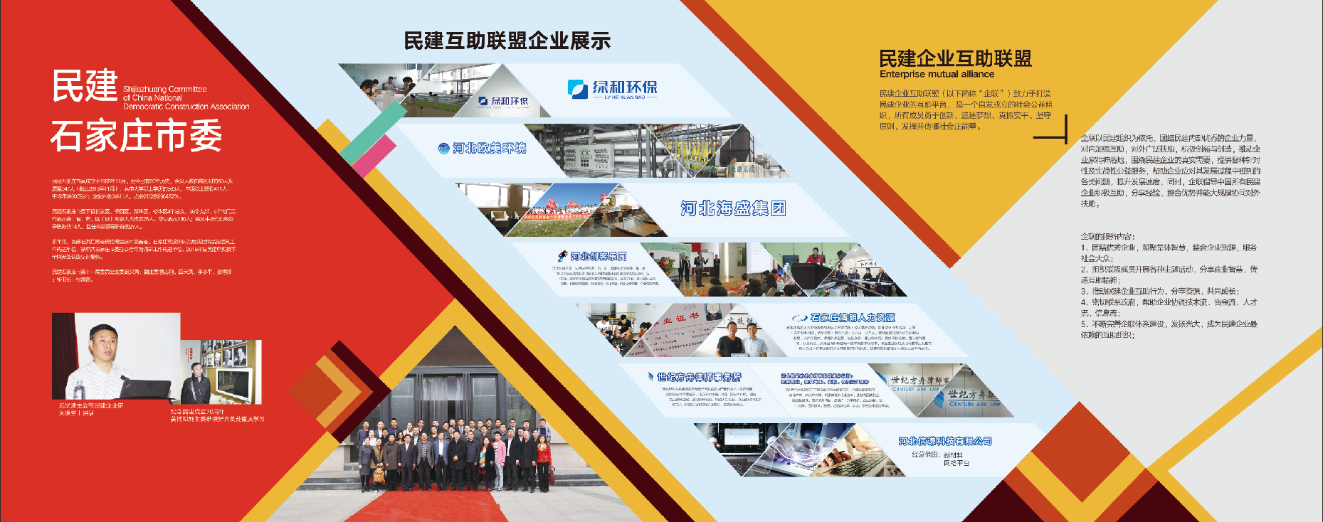 民建展厅展板设计