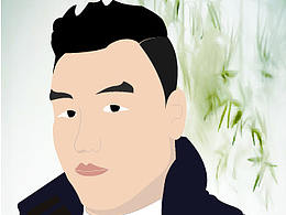 插画习作——自画像