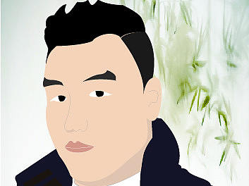 插画习作——自画像