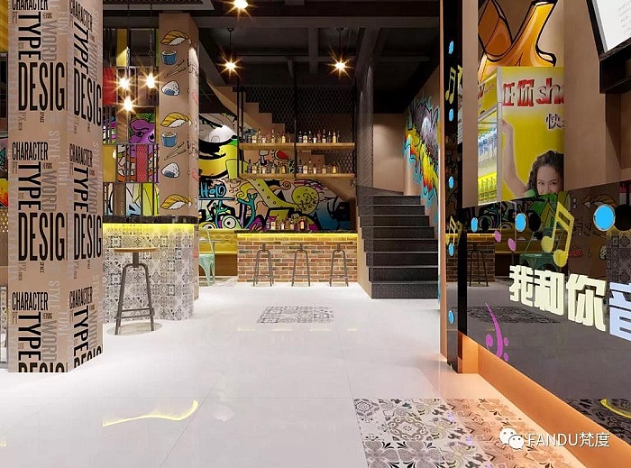 四川——音乐火锅餐厅空间设计及vi设计（图ZMTU5MDY5NDc2） - 家装设计 - 站酷设计师梵度原创素材 - 站酷ZCOOL