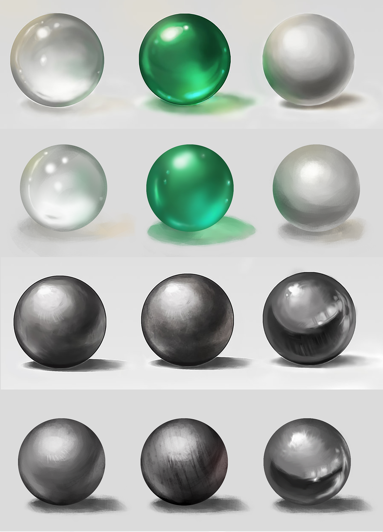 基础材质球临摹