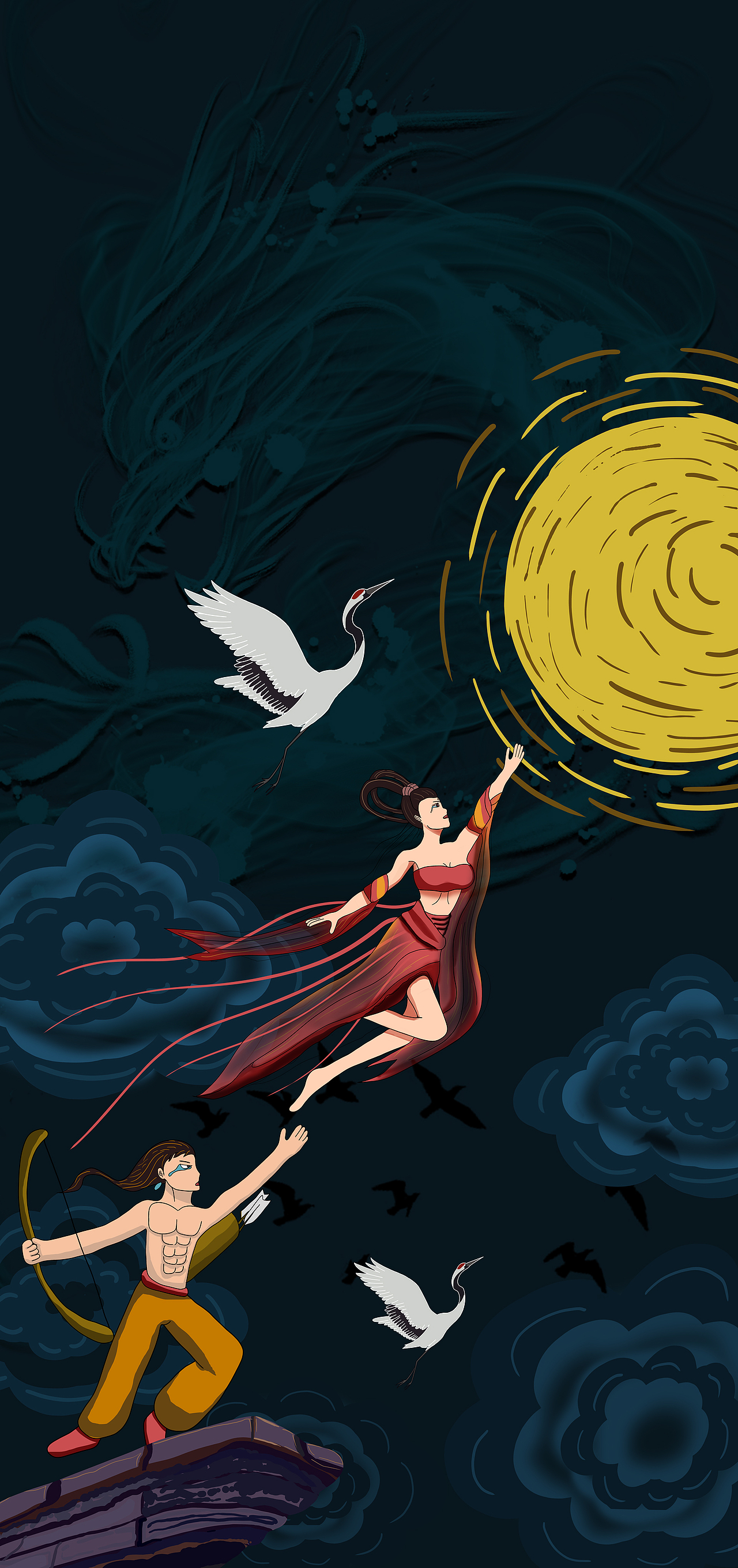 国漫崛起,嫦娥奔月|平面|其他平面|夏天创意_原创作品-站酷zcool