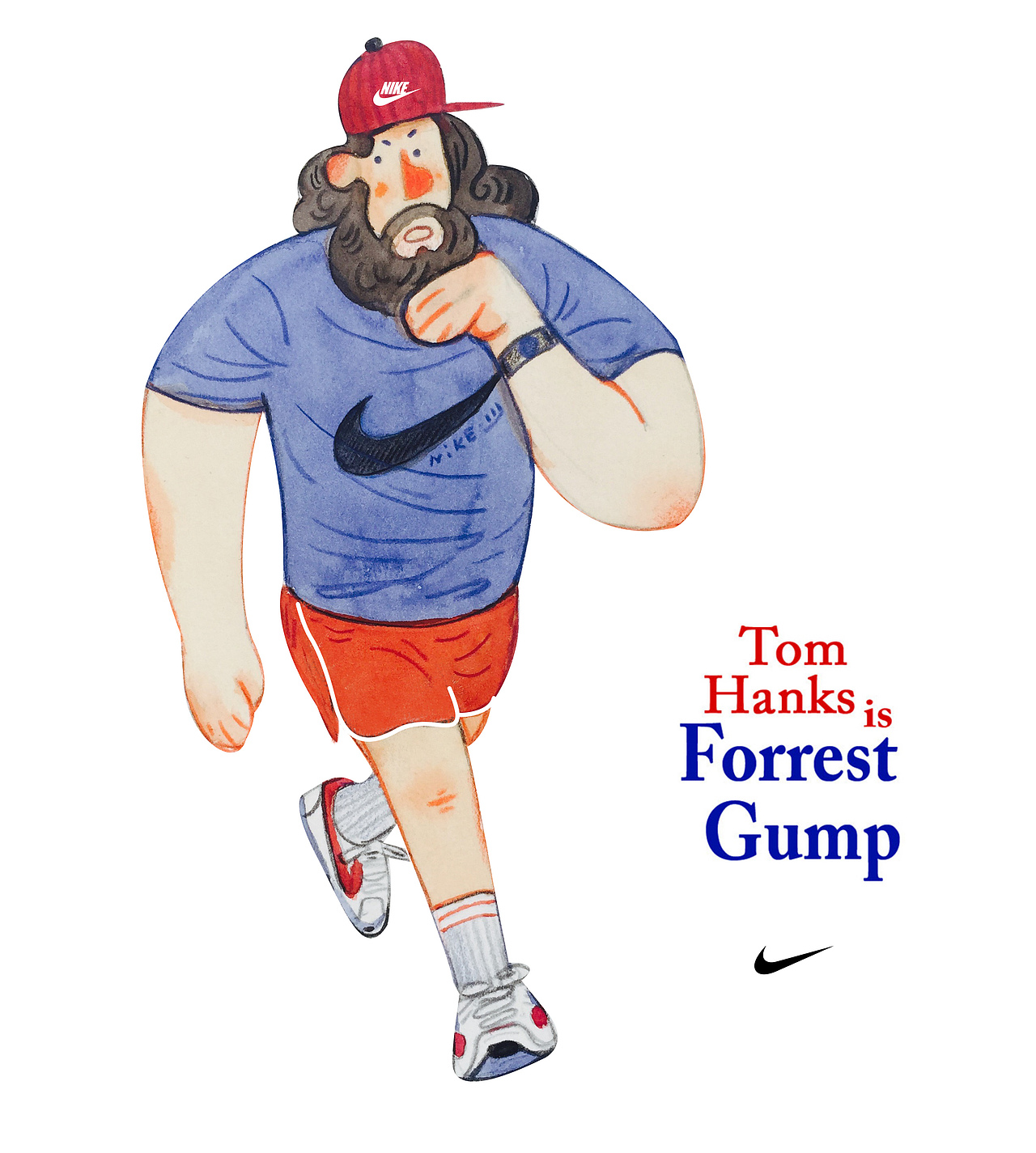 奔跑的阿甘（图ZOTcwMjY1MjA=） - 创作习作 - 站酷设计师蓝狗GO原创素材 - 站酷ZCOOL