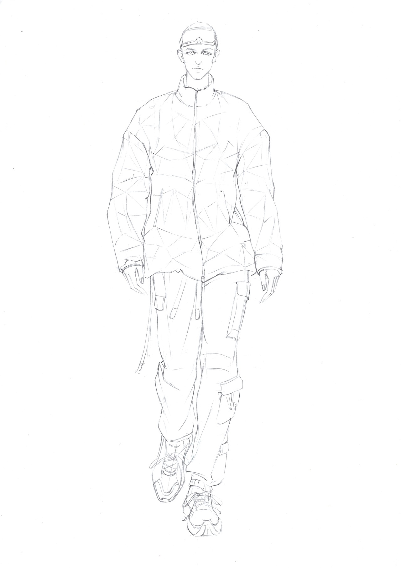 马克笔时装画～羽绒面料（图ZMTUzNzc2MDM2） - 休闲/流行服饰 - 站酷设计师零一手绘原创素材 - 站酷ZCOOL