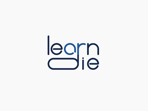 LEARN OR DIE 在线教育品牌LOGO 设计