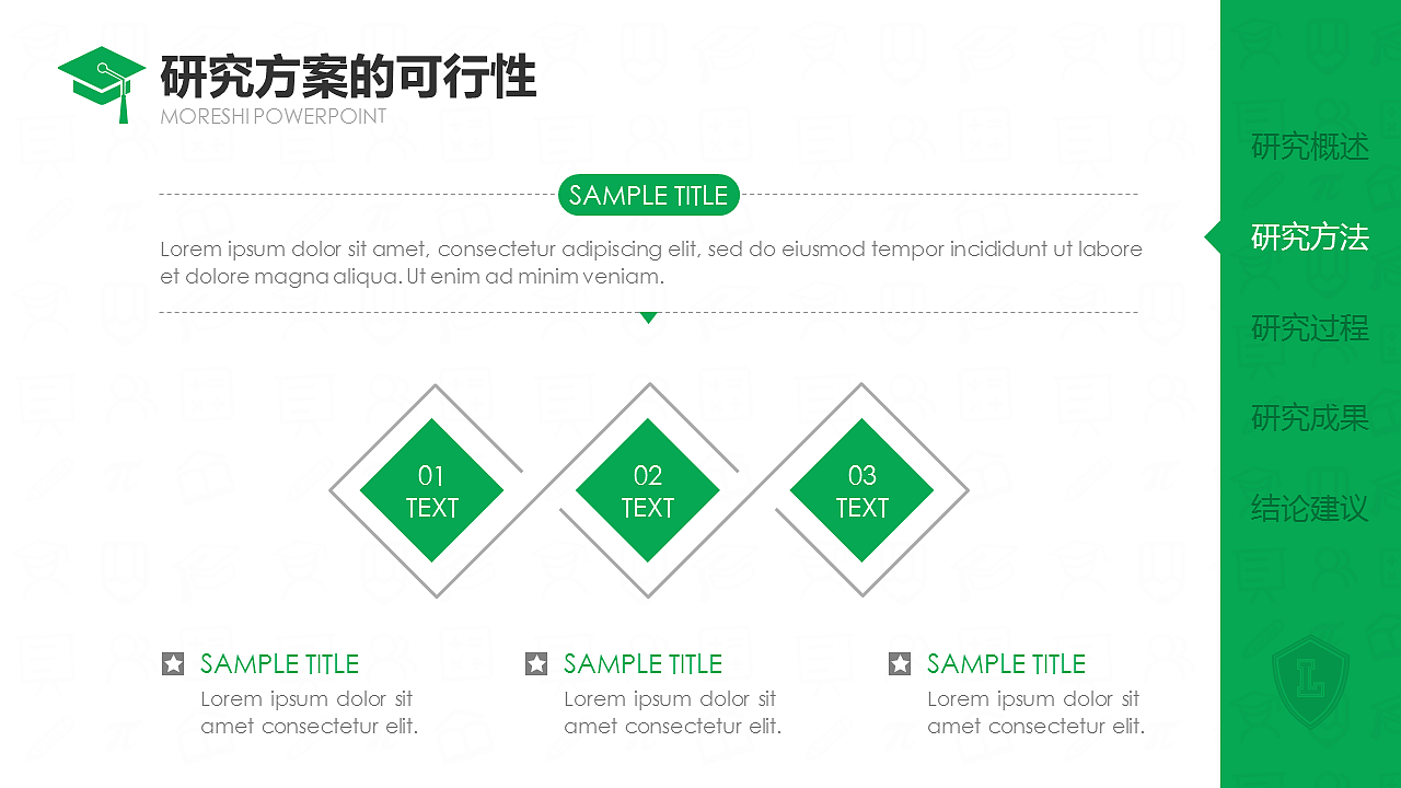 绿色毕业论文答辩PPT模板（图ZNDczMTg2MDQ=） - PPT/Keynote - 站酷设计师李世豪原创素材 - 站酷ZCOOL